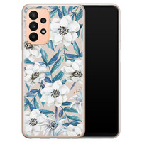 Casimoda Samsung Galaxy A23 siliconen hoesje - Touch of flowers