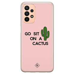 Casimoda Samsung Galaxy A23 siliconen hoesje - Go sit on a cactus