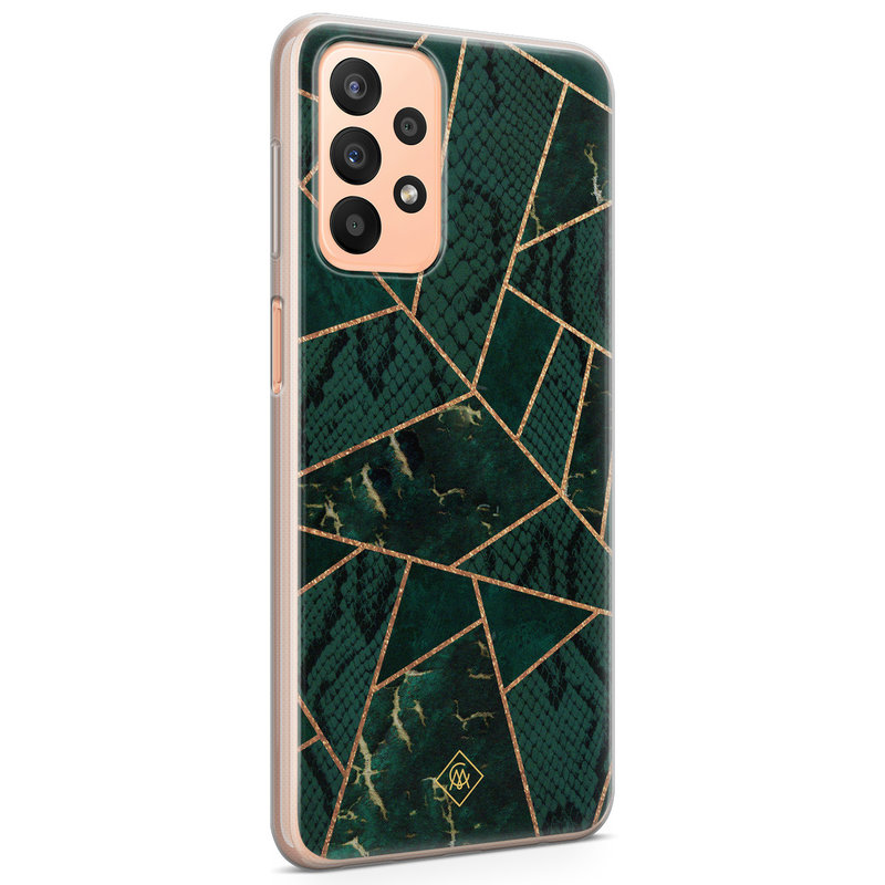 Casimoda Samsung Galaxy A23 siliconen hoesje - Abstract groen