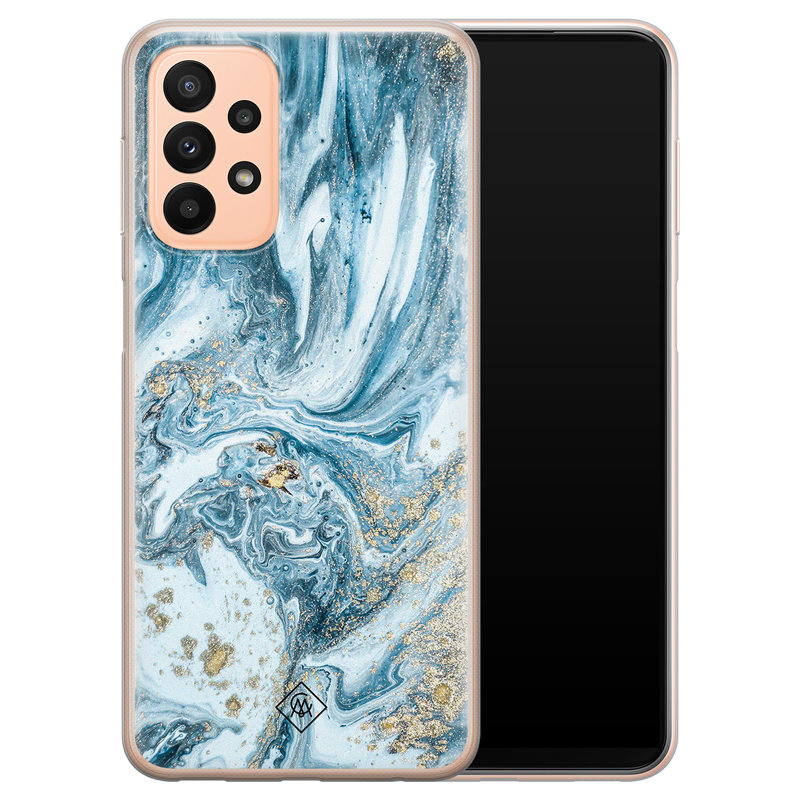 Casimoda Samsung Galaxy A23 siliconen hoesje - Marble sea