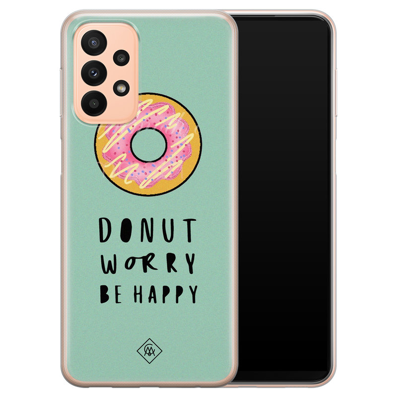 Casimoda Samsung Galaxy A23 siliconen hoesje - Donut worry