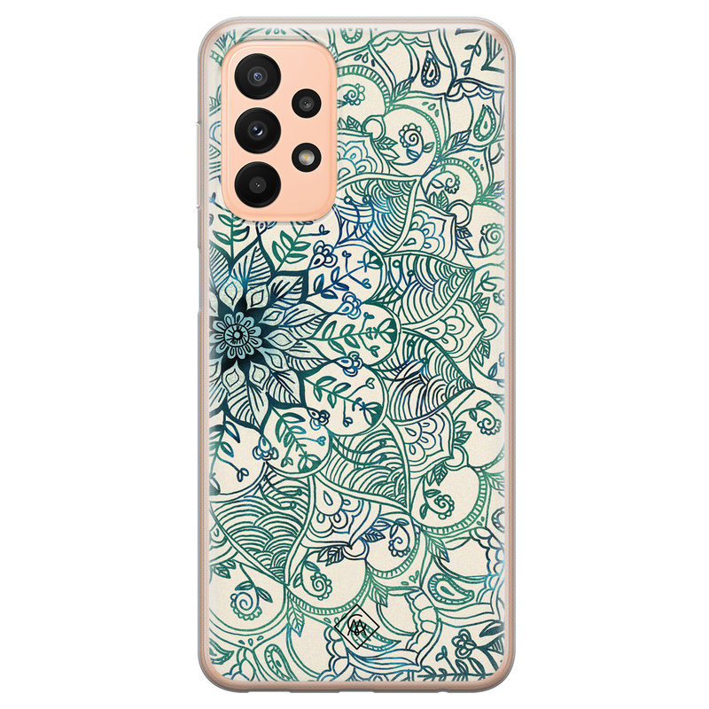 Casimoda Samsung Galaxy A23 siliconen hoesje - Mandala blauw