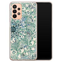 Casimoda Samsung Galaxy A23 siliconen hoesje - Mandala blauw