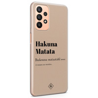 Casimoda Samsung Galaxy A23 siliconen hoesje - Hakuna matata