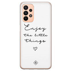 Casimoda Samsung Galaxy A23 siliconen hoesje - Enjoy life