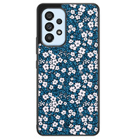 Casimoda Samsung Galaxy A53 hoesje - Bloemen blauw