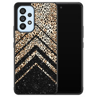 Casimoda Samsung Galaxy A53 hoesje - Chevron luipaard