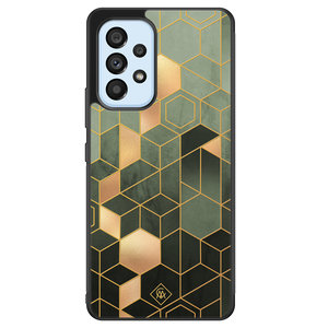 Casimoda Samsung Galaxy A33 hoesje - Kubus groen