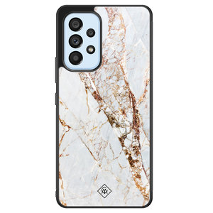 Casimoda Samsung Galaxy A33 hoesje - Marmer goud