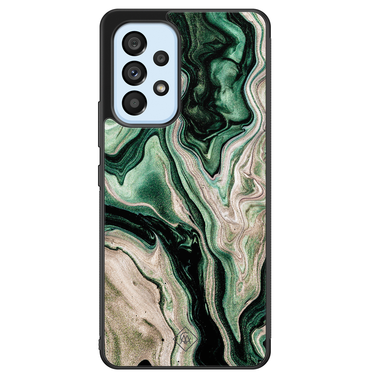 Samsung Galaxy A33 hoesje Green waves