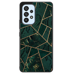 Casimoda Samsung Galaxy A33 hoesje - Abstract groen