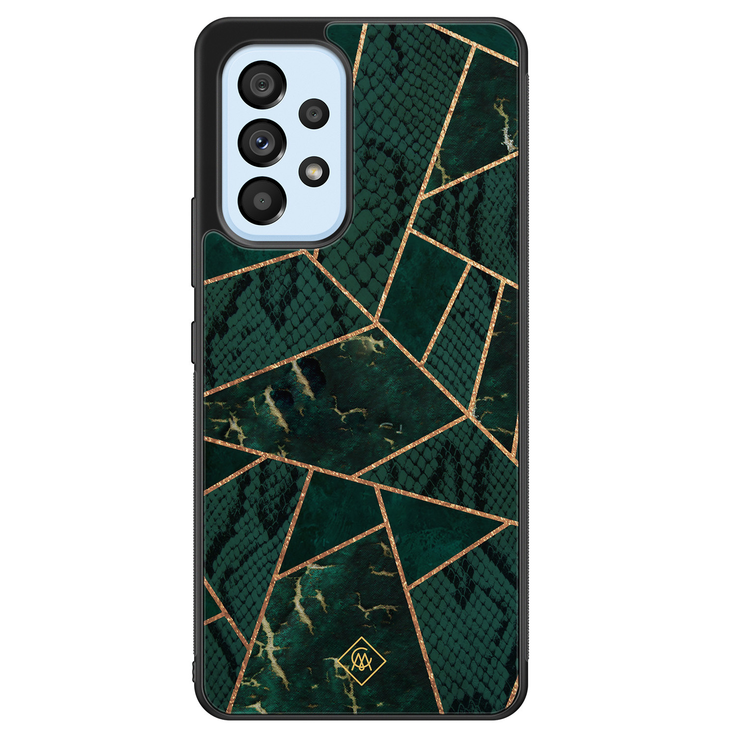 Samsung Galaxy A33 hoesje - Abstract groen