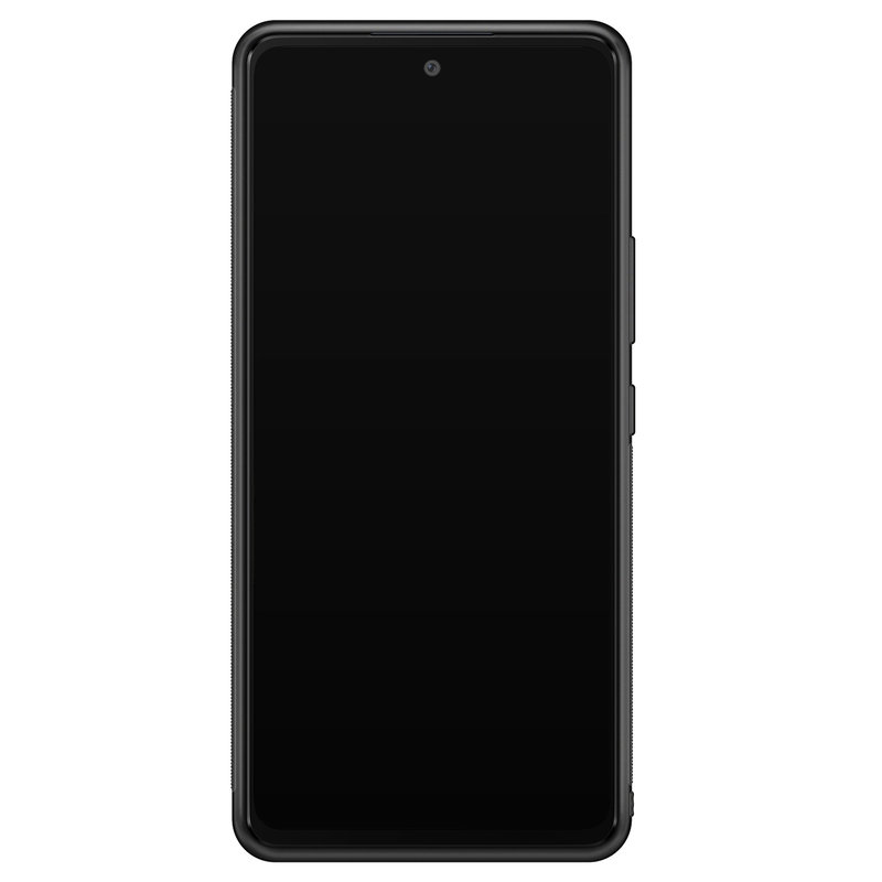 Casimoda Samsung Galaxy A33 hoesje - Hexagons zwart