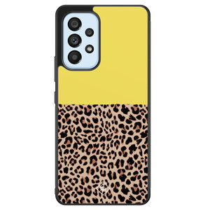 Casimoda Samsung Galaxy A33 hoesje - Luipaard geel