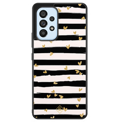 Casimoda Samsung Galaxy A33 hoesje - Hart streepjes