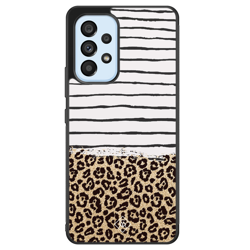 Casimoda Samsung Galaxy A33 hoesje - Leopard lines