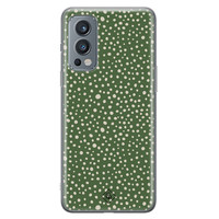 Casimoda OnePlus Nord 2 hoesje siliconen - Green dots