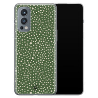 Casimoda OnePlus Nord 2 hoesje siliconen - Green dots