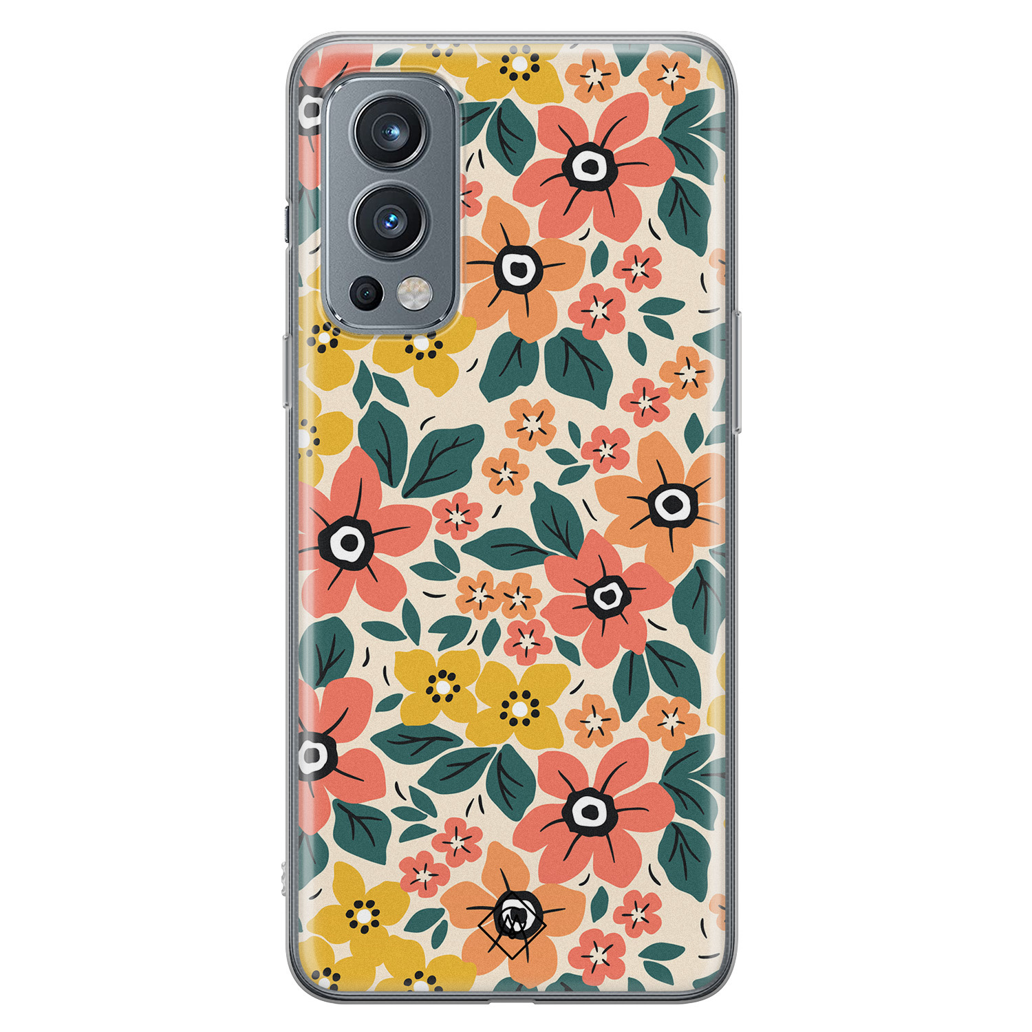 OnePlus Nord 2 hoesje siliconen - Blossom