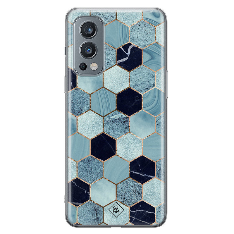 Casimoda OnePlus Nord 2 hoesje siliconen - Blue cubes