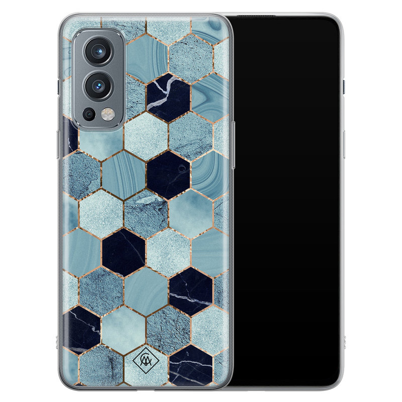 Casimoda OnePlus Nord 2 hoesje siliconen - Blue cubes