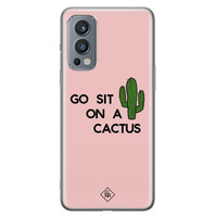 Casimoda OnePlus Nord 2 hoesje siliconen - Go sit on a cactus