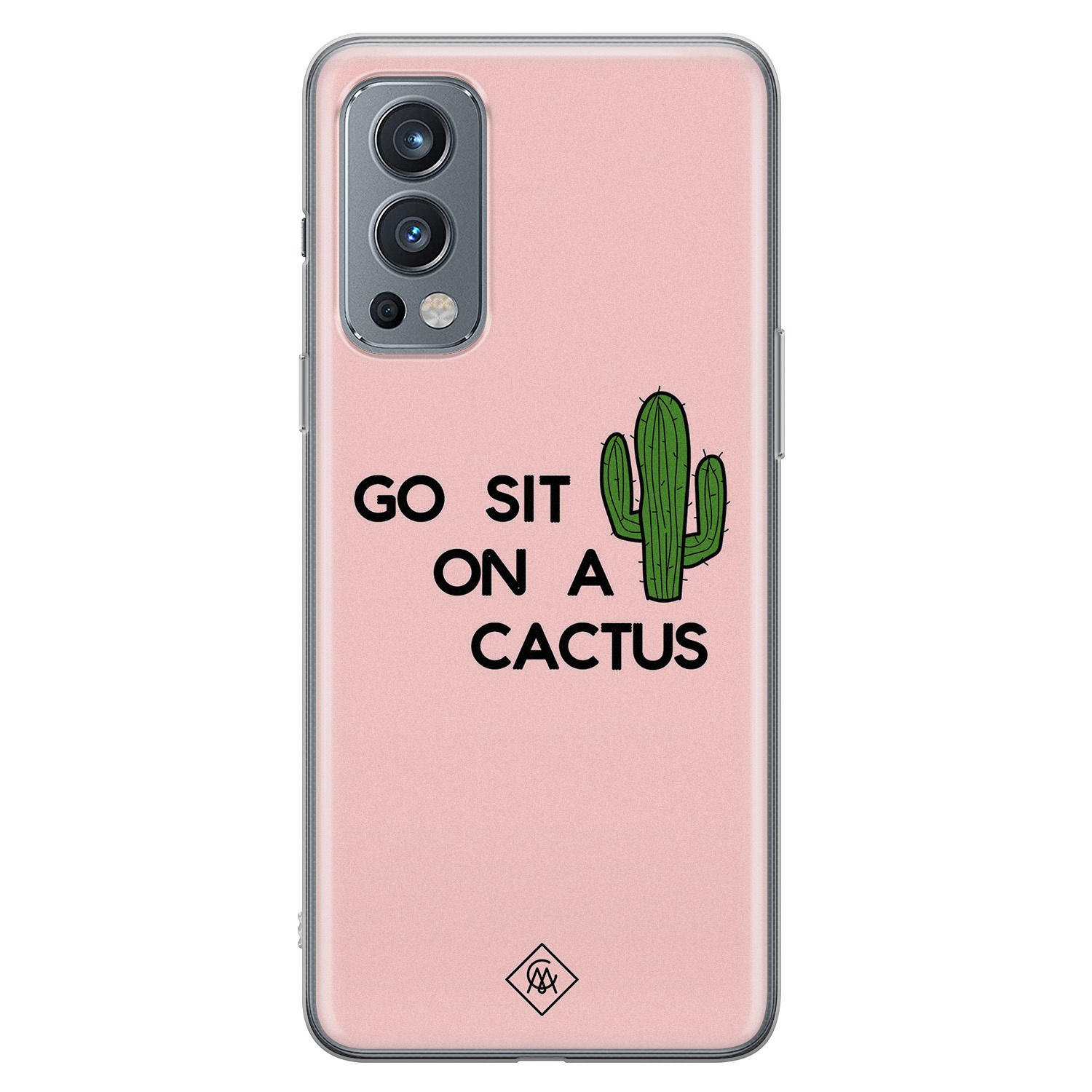 OnePlus Nord 2 hoesje siliconen - Go sit on a cactus
