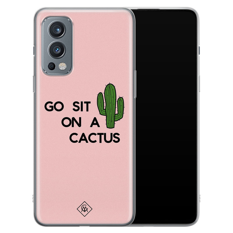 Casimoda OnePlus Nord 2 hoesje siliconen - Go sit on a cactus