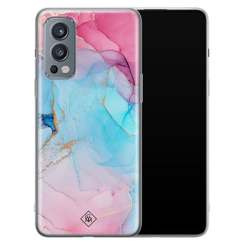 Casimoda OnePlus Nord 2 hoesje siliconen - Marble colorbomb