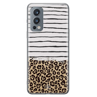 Casimoda OnePlus Nord 2 hoesje siliconen - Leopard lines