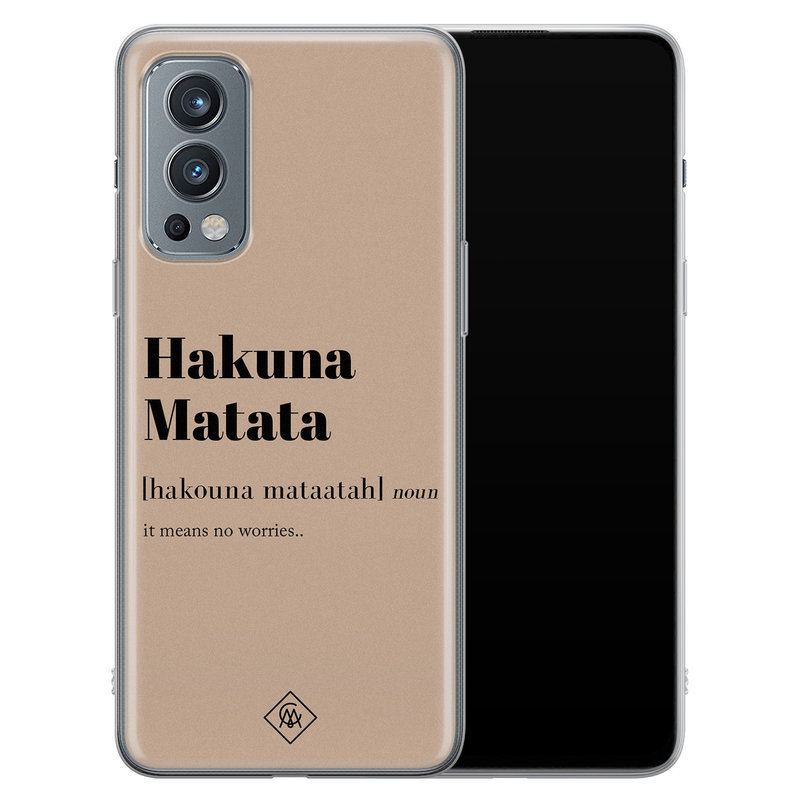 Casimoda OnePlus Nord 2 hoesje siliconen - Hakuna matata