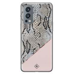 Casimoda OnePlus Nord 2 hoesje siliconen - Snake print