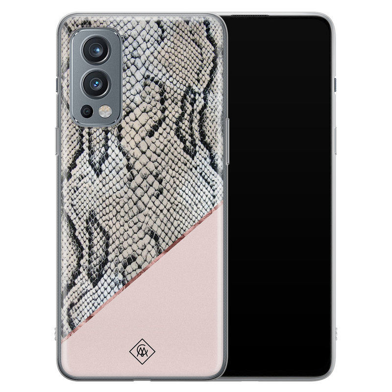 Casimoda OnePlus Nord 2 hoesje siliconen - Snake print