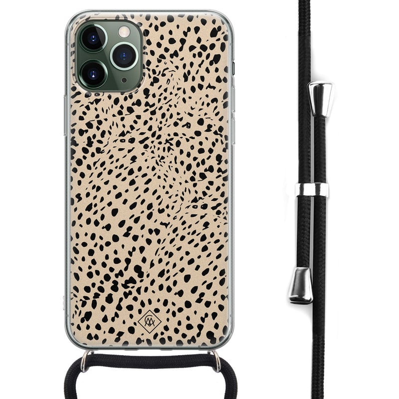 Casimoda iPhone 11 Pro Max hoesje met koord - Crossbody - Spot on