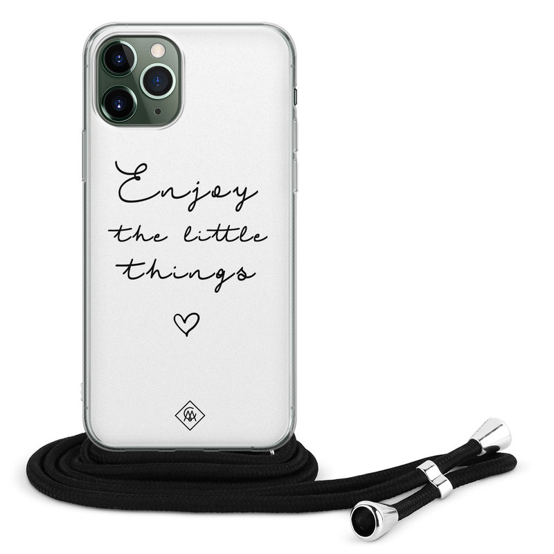 Casimoda iPhone 11 Pro Max hoesje met koord - Crossbody - Enjoy life