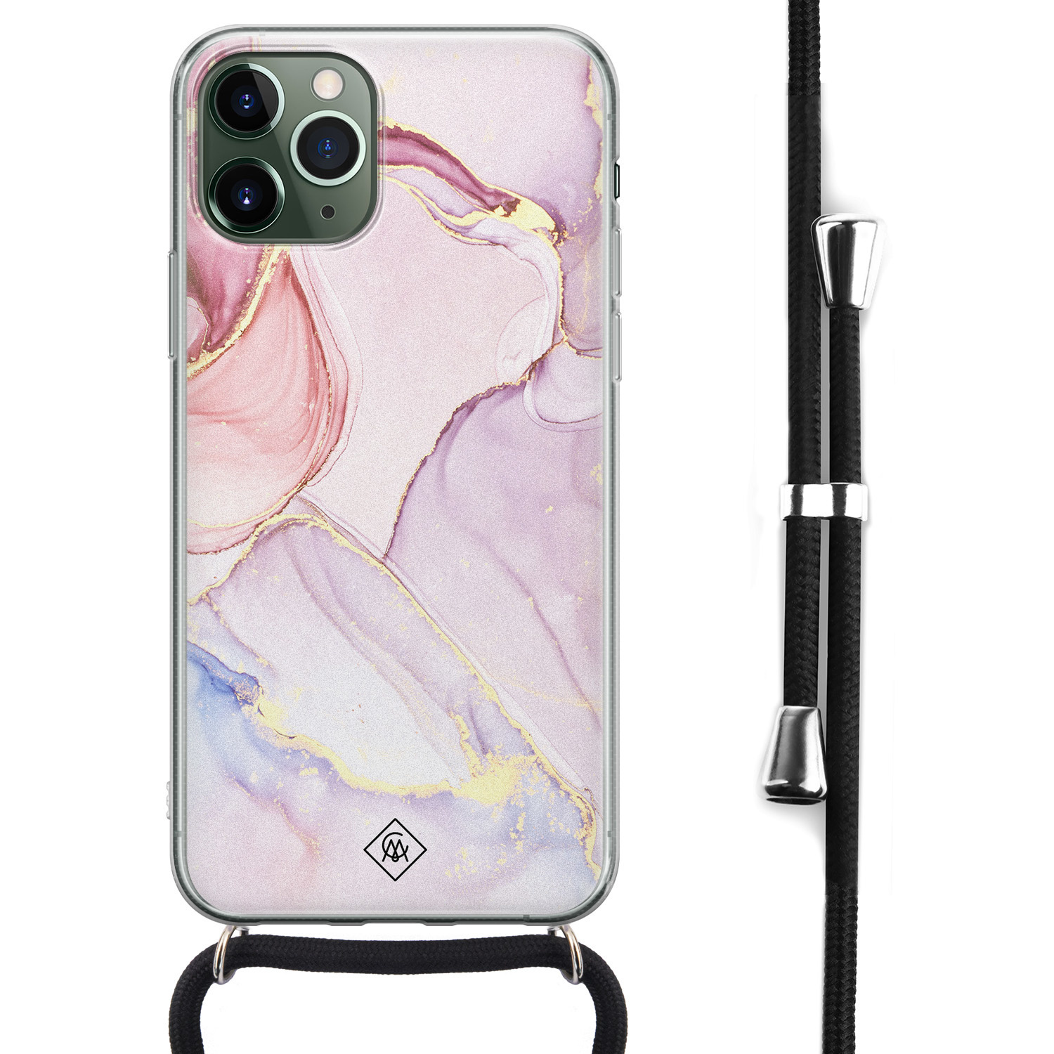 iPhone 11 Pro hoesje met koord Crossbody Purple sky