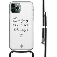 Casimoda iPhone 11 Pro hoesje met koord - Crossbody - Enjoy life