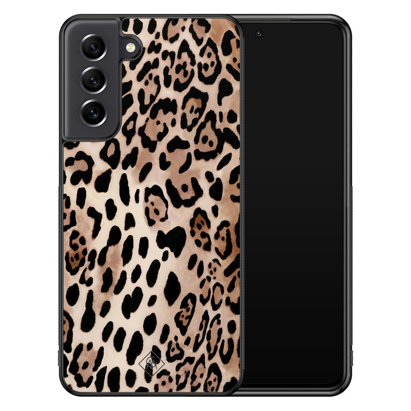 Casimoda Samsung Galaxy S21 FE hoesje - Golden wildcat