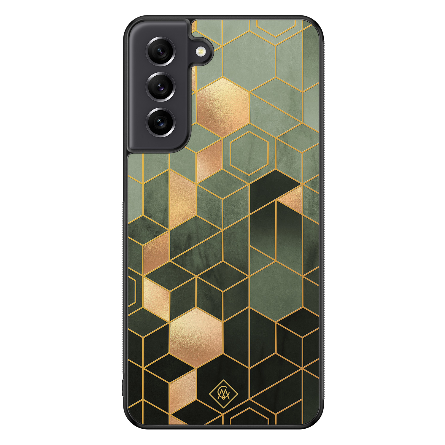 Samsung Galaxy S21 FE hoesje Kubus groen