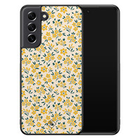 Casimoda Samsung Galaxy S21 FE hoesje - Yellow garden