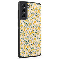 Casimoda Samsung Galaxy S21 FE hoesje - Yellow garden