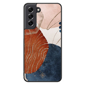 Casimoda Samsung Galaxy S21 FE hoesje - Abstract terracotta