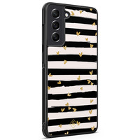 Casimoda Samsung Galaxy S21 FE hoesje - Hart streepjes