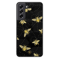Casimoda Samsung Galaxy S21 FE hoesje - Bee yourself