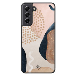 Casimoda Samsung Galaxy S21 FE hoesje - Abstract dots