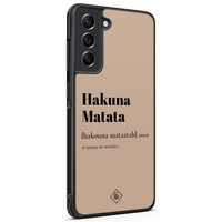 Casimoda Samsung Galaxy S21 FE hoesje - Hakuna matata