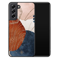 Casimoda Samsung Galaxy S21 FE hoesje - Abstract terracotta