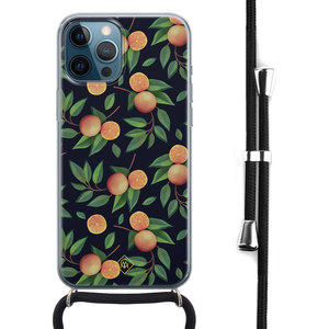 Casimoda iPhone 12 Pro Max hoesje met koord - Orange lemonade