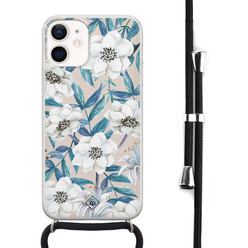 Casimoda iPhone 12 mini hoesje met koord - Touch of flowers