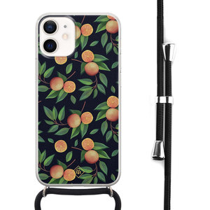 Casimoda iPhone 12 mini hoesje met koord - Orange lemonade